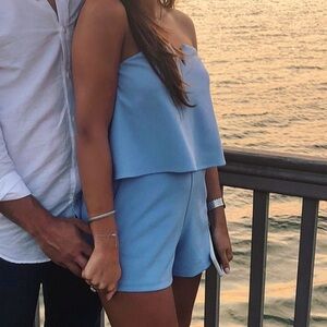 Blue Aqua Romper